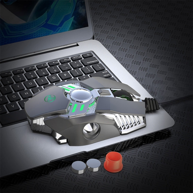 Mouse meccanico programmabile HXSJ J200 7 tasti RGB