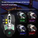 Mouse meccanico programmabile HXSJ J200 7 tasti RGB