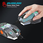 Mouse meccanico programmabile HXSJ J200 7 tasti RGB