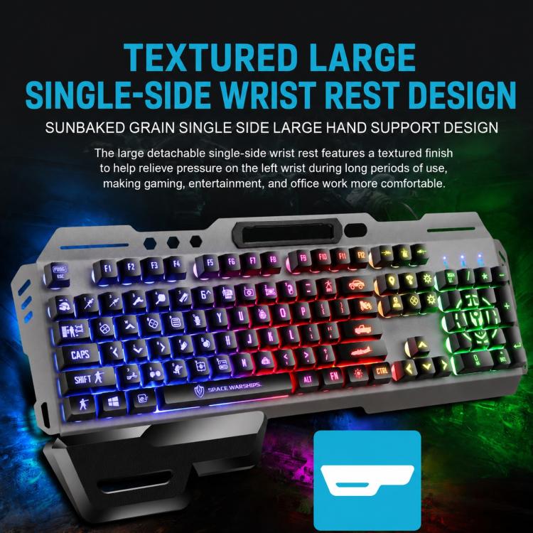 SHIPADOO GK70 Tastiera gaming RGB traslucida cablata