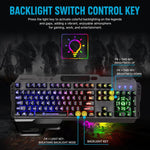 SHIPADOO GK70 Tastiera gaming RGB traslucida cablata