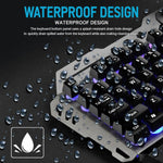 SHIPADOO GK70 Tastiera gaming RGB traslucida cablata