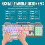 SHIPADOO GK70 Tastiera gaming RGB traslucida cablata