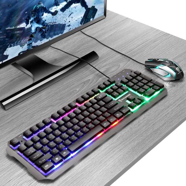 Tastiera e mouse gaming cablati RGB 104 tasti SHIPADOO