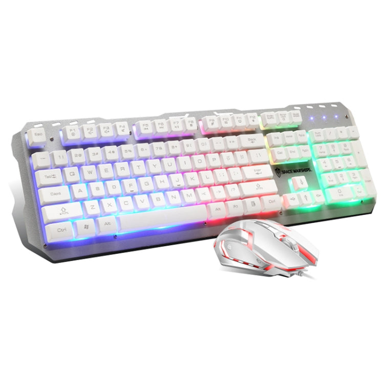 Tastiera e mouse gaming cablati RGB 104 tasti SHIPADOO
