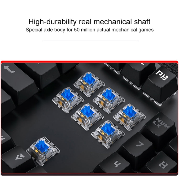 Tastiera meccanica USB 104 tasti con switch blu - immagine 5
