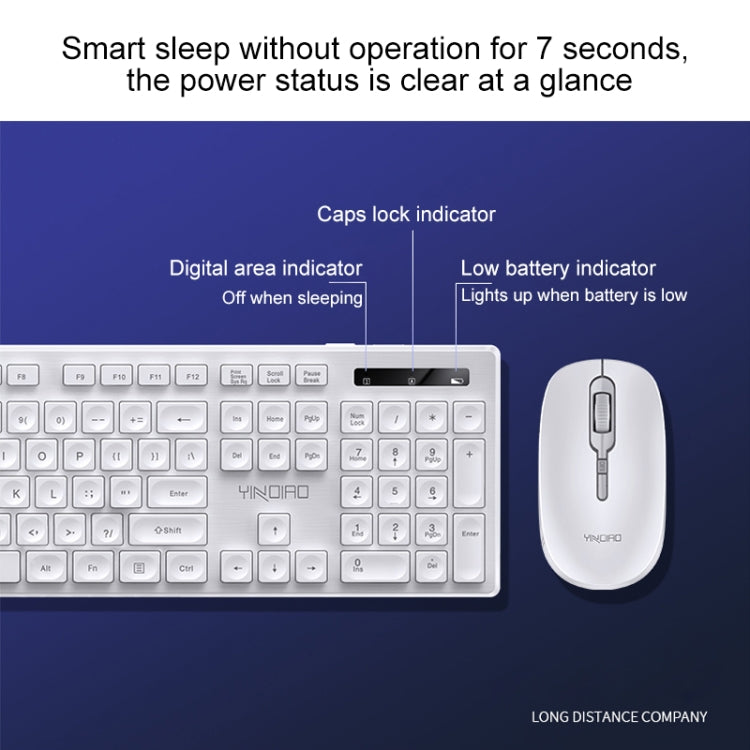 Set tastiera e mouse wireless silenziosi 2,4 GHz - immagine 7