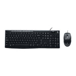 Set tastiera e mouse cablati Logitech MK200 USB