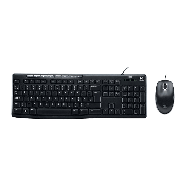 Set tastiera e mouse cablati Logitech MK200 USB