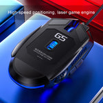 Mouse da gioco cablato YINDIAO G5 3200 DPI RGB 6 tasti