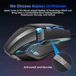 Mouse da gioco cablato RGB 1600 DPI ZGB K3