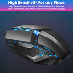 Mouse da gioco cablato RGB 1600 DPI ZGB K3