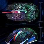Mouse da gioco cablato USB retroilluminato ZGB T9