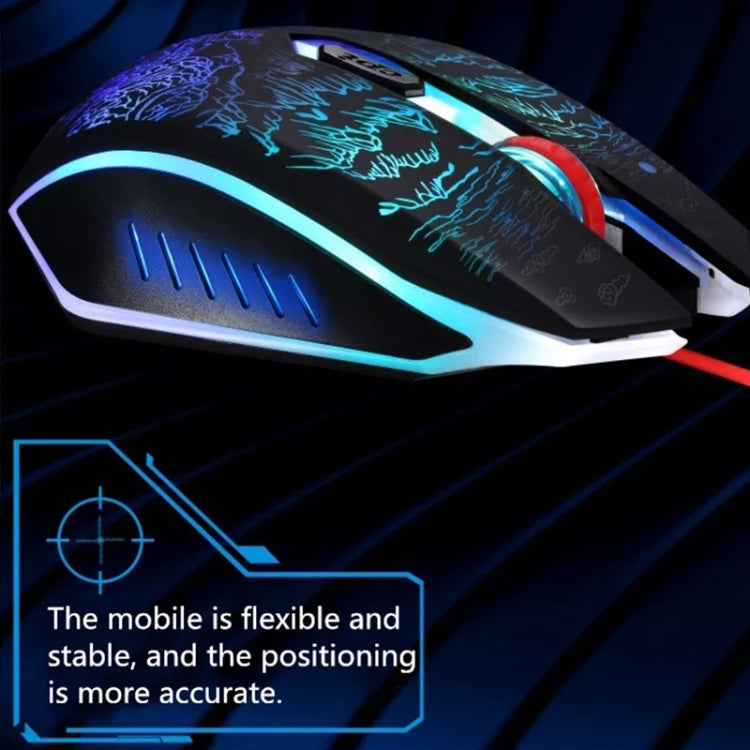 Mouse da gioco cablato USB retroilluminato ZGB T9