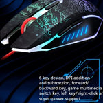 Mouse da gioco cablato USB retroilluminato ZGB T9
