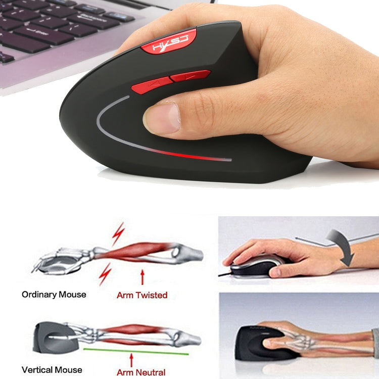 Mouse verticale wireless ergonomico 6 pulsanti, 2400 DPI - immagine 5