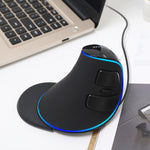 Mouse verticale cablato DELUX M618 Plus con DPI regolabili