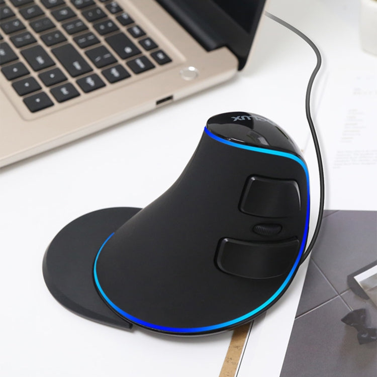Mouse verticale cablato DELUX M618 Plus con DPI regolabili