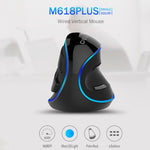Mouse verticale cablato DELUX M618 Plus con DPI regolabili - immagine 2