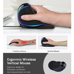Mouse verticale cablato DELUX M618 Plus con DPI regolabili - immagine 3