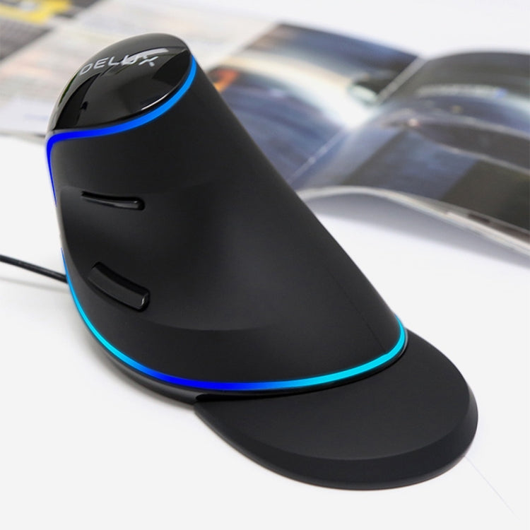 Mouse verticale cablato DELUX M618 Plus con DPI regolabili - immagine 8