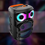 Cassa acustica ricaricabile 8" 10W luci LED Bluetooth/FM/USB KK-8101