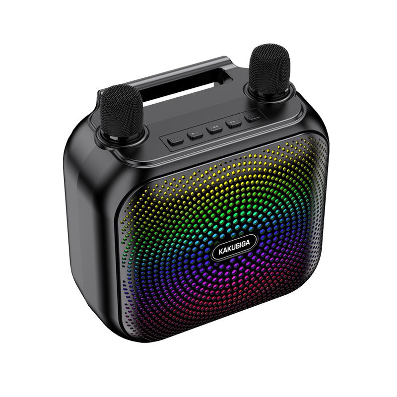 Cassa acustica ricaricabile Bluetooth/USB/Scheda SD/Radio FM con 2 microfoni KK-8103