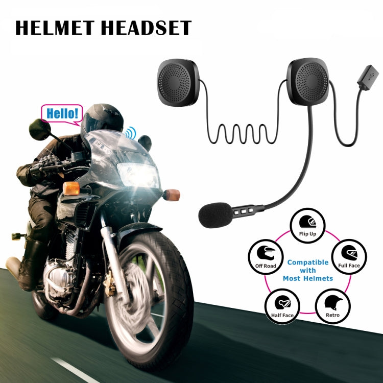 Auricolare Bluetooth T2 per casco moto con microfono anti-interferenza
