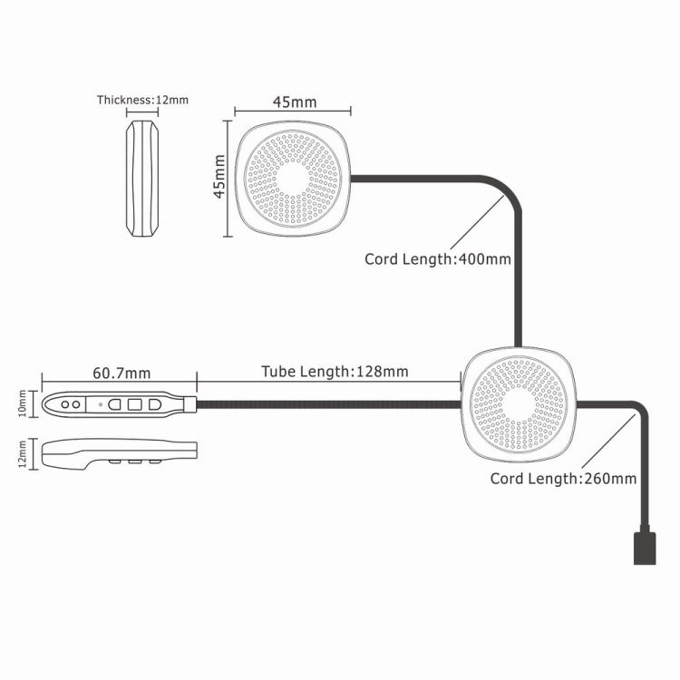 Auricolare Bluetooth T2 per casco moto con microfono anti-interferenza - immagine 5