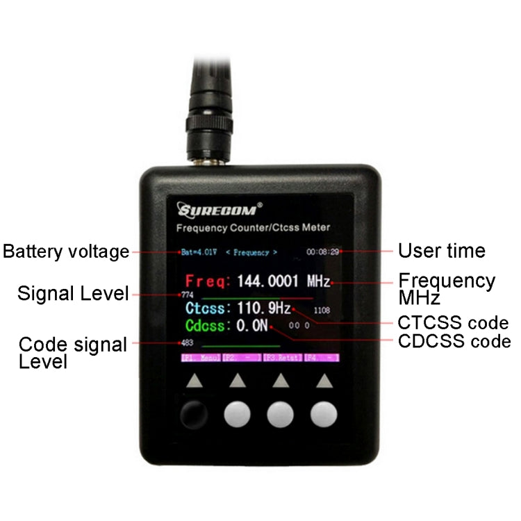 Contatore di frequenza portatile SF401 Plus 27-3000 MHz - immagine 10