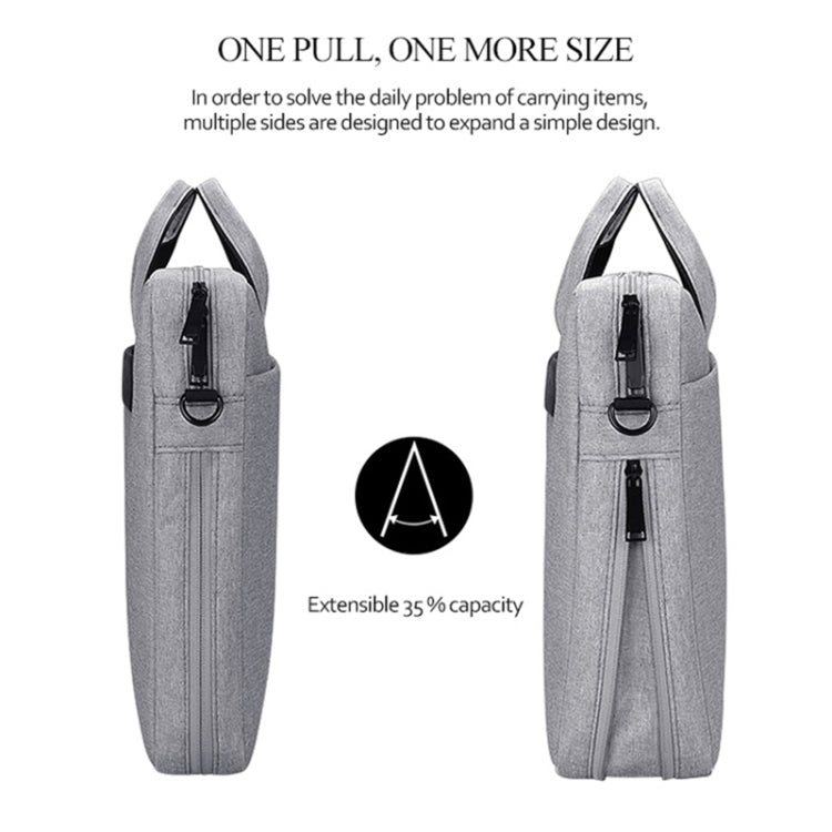 Borsa laptop espandibile DJ06 in tessuto Oxford da 13,3 pollici - immagine 6