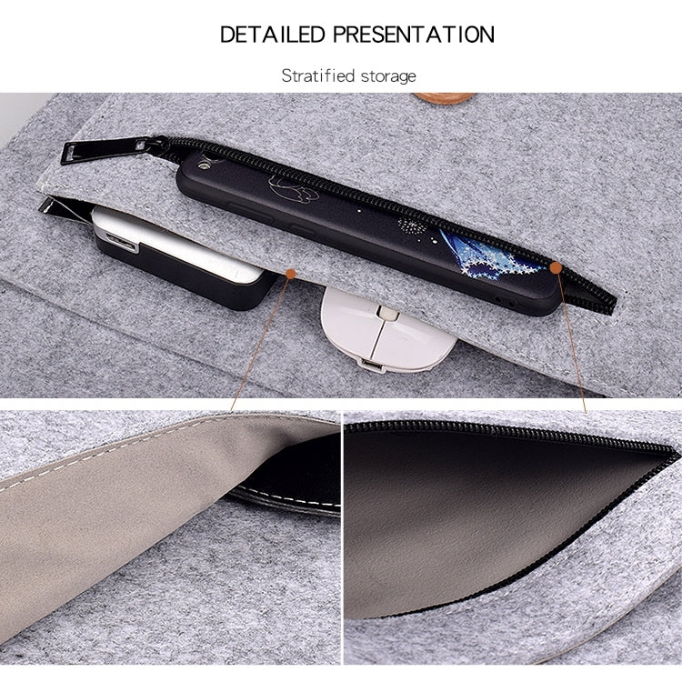 Borsa interna in feltro per laptop 12,5 pollici