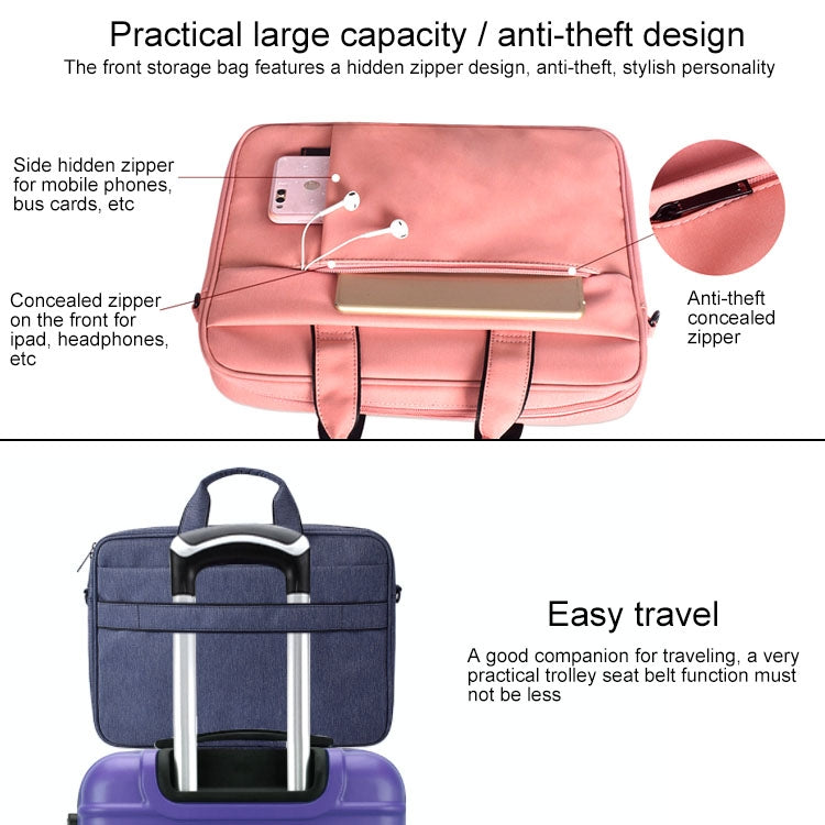 Borsa monospalla impermeabile per laptop 15,6" con cintura trolley - immagine 7