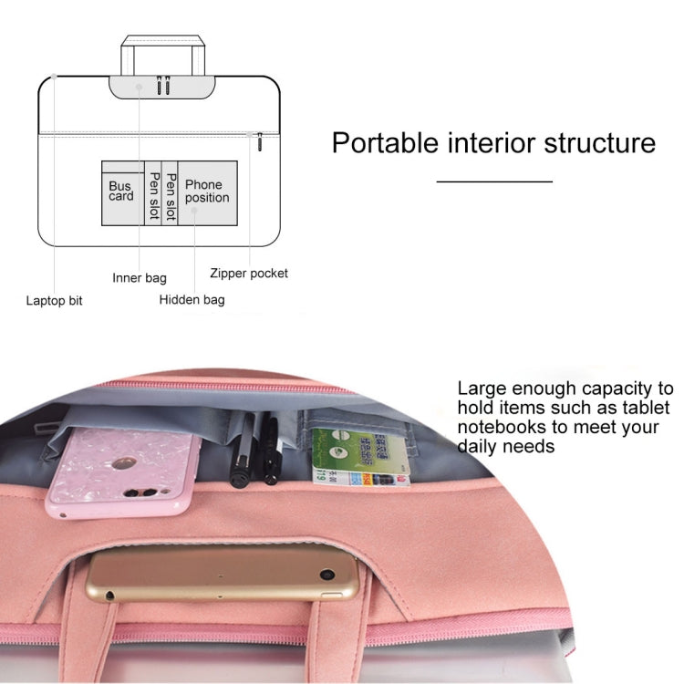 Borsa monospalla impermeabile per laptop 15,6" in pelle PU - immagine 6