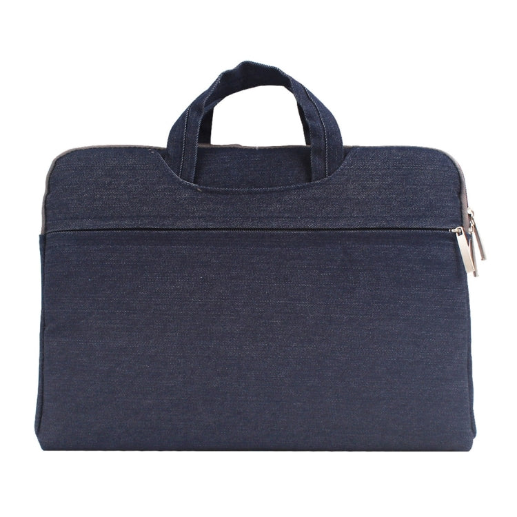 Borsa per laptop da 11,6 pollici blu scuro, leggera e compatta - immagine 3