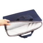 Borsa per laptop da 11,6 pollici blu scuro, leggera e compatta - immagine 4