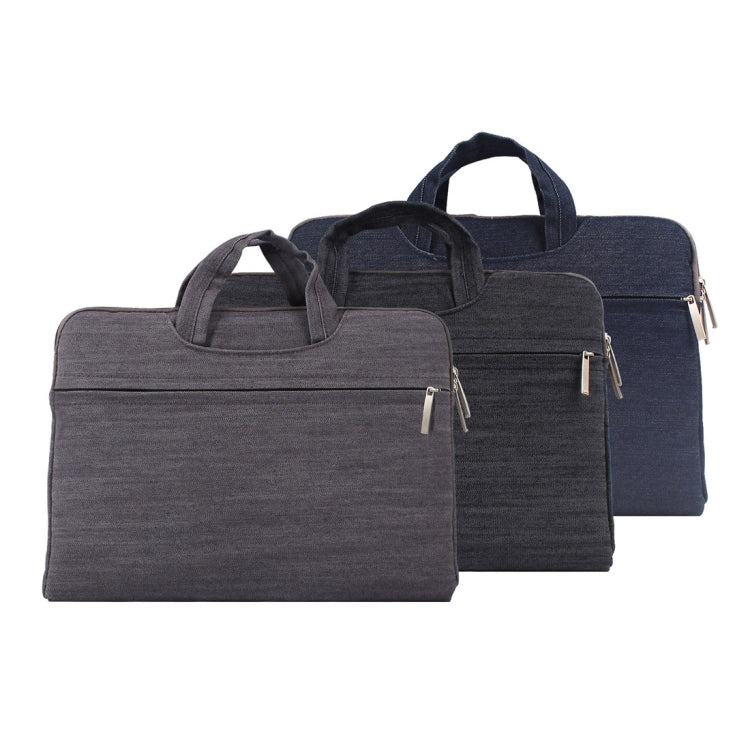 Borsa per laptop da 11,6 pollici blu scuro, leggera e compatta - immagine 6