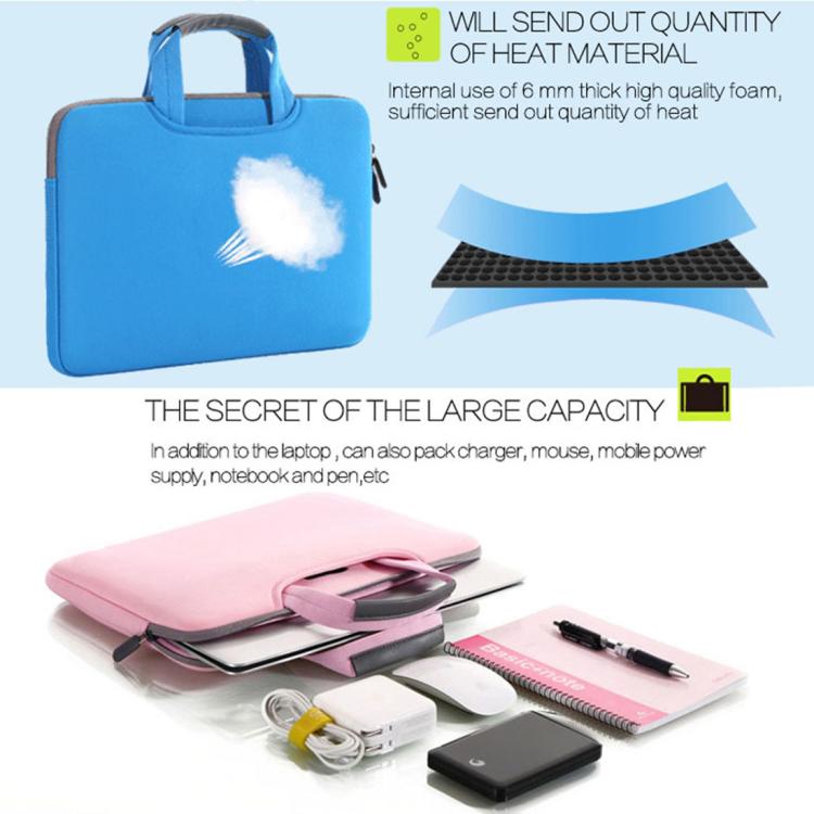 Borsa custodia laptop 12 pollici traspirante con tasca esterna - immagine 9