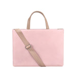 Borsa a tracolla impermeabile in PU per laptop 13,3 pollici rosa - immagine 2