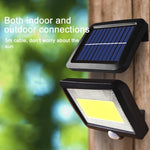 Lampada solare da parete 100 COB con sensore IP65 - immagine 4