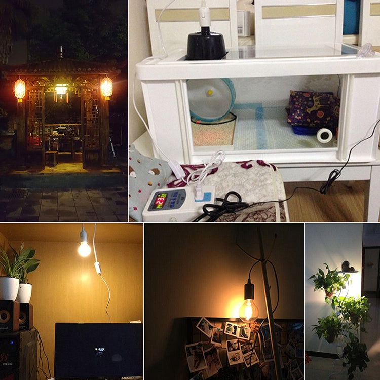 Presa lampadario con interruttore e cavo prolunga 1,8 m