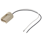 Portalampada G9 con base in ceramica e cavo 20 cm