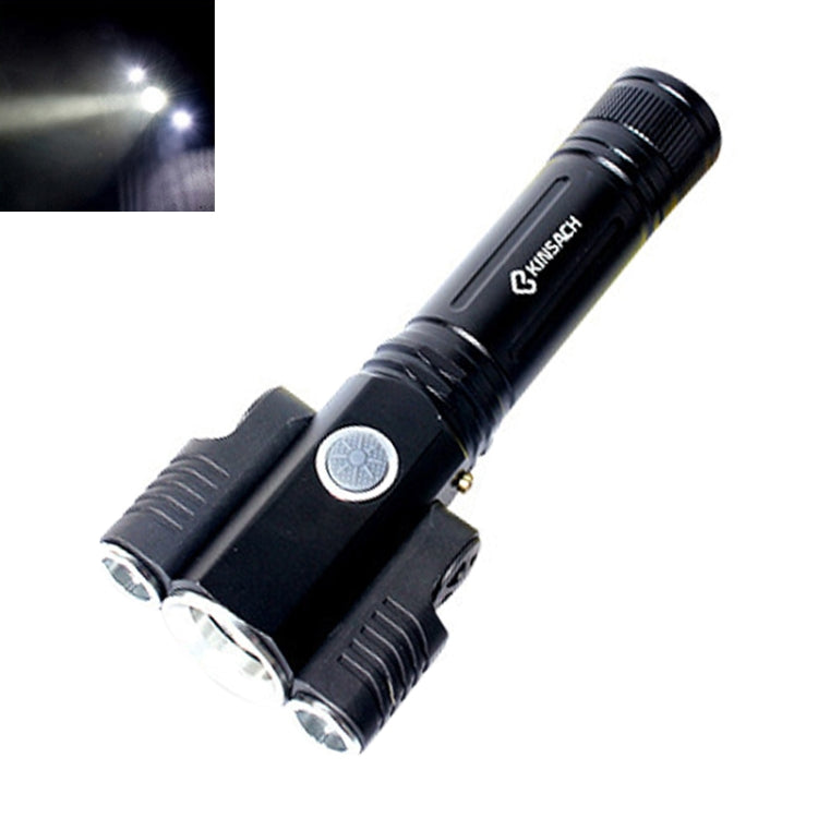 Torcia LED impermeabile ricaricabile USB con batteria 18650