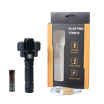 Torcia LED impermeabile ricaricabile USB con batteria 18650