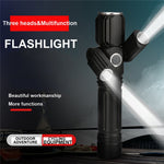 Torcia LED impermeabile ricaricabile USB con batteria 18650