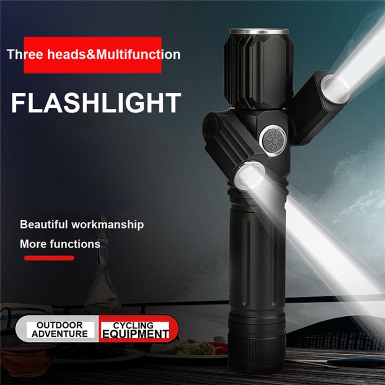 Torcia LED impermeabile ricaricabile USB con batteria 18650