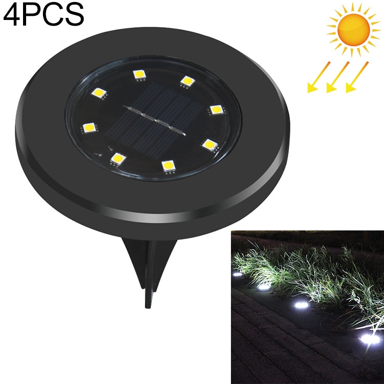 Set 4 lampade solari da giardino con 8 LED SMD IP65