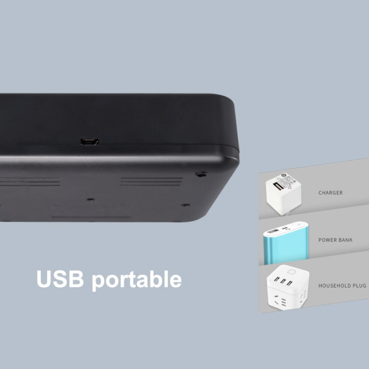 Caricabatterie USB 8 slot con display per batterie AA, AAA, C e D - immagine 7