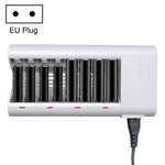Caricabatterie 8 slot per batterie AA e AAA 100-240V