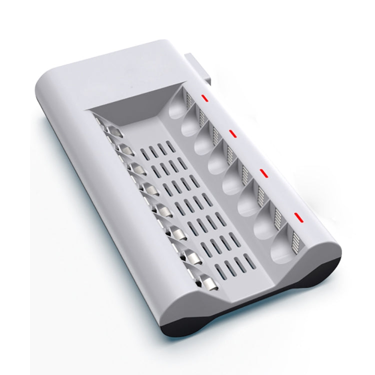 Caricabatterie 8 slot per batterie AA e AAA 100-240V